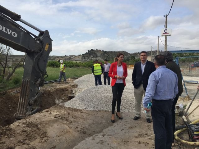 La Consejería de Agua mejora el saneamiento en Archena con la construcción de un nuevo colector