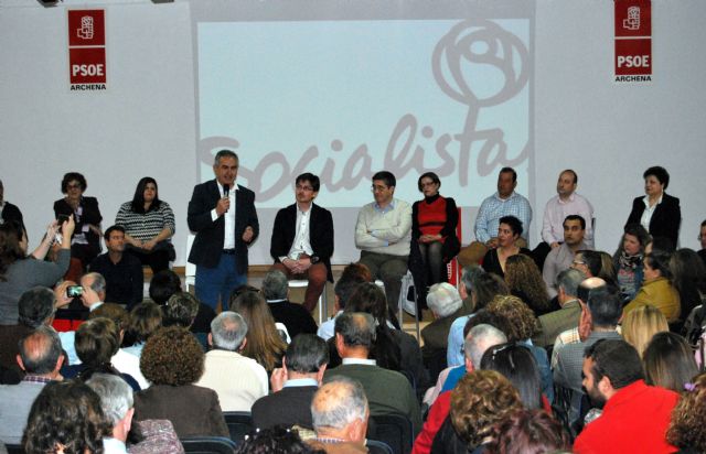 González Tovar menciona en Archena las dificultades que atraviesa la agricultura y afirma que el PP tiene sequía de ideas