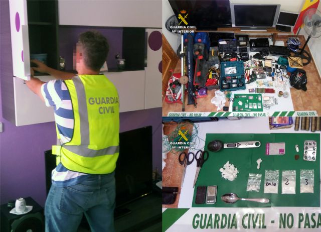 La Guardia Civil desmantela una organización criminal dedicada al robo en viviendas, en Archena