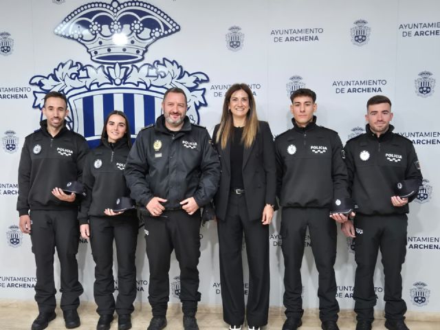 La incorporación de 4 nuevos agentes elevan a 28 la plantilla de la Policía Local de Archena