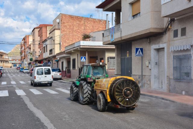 Archena se vuelca con el Plan de Desinfección Municipal frente al COVID-19