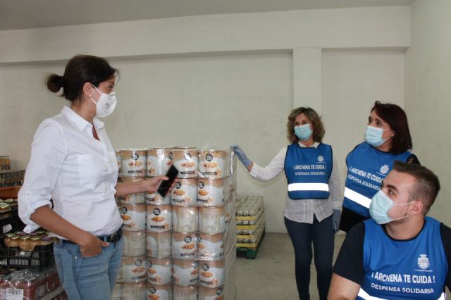 Una gigantesca Despensa Solidaria en Archena para el COVID-19