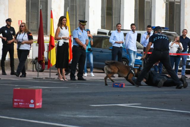 Espectáculo único el ofrecido ayer noche por 9 unidades caninas de la Asociación de Guías Caninos