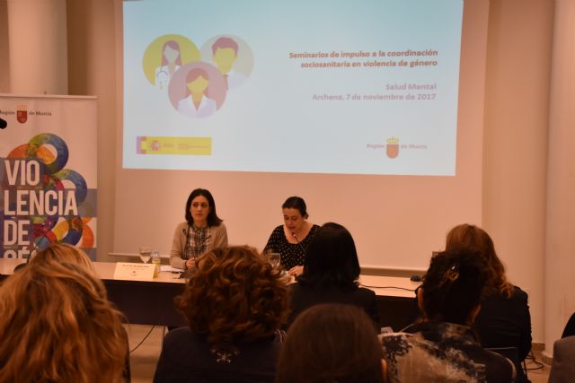 La Comunidad organiza en Archena el seminario sobre coordinación socio-sanitaria en violencia de género en el área de Salud Mental
