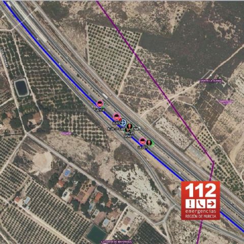 Un herido en un accidente de tráfico ocurrido en Archena	