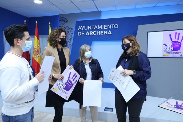 La alcaldesa de Archena presenta un variado programa de actividades con motivo del Día Internacional de la Eliminación de la Violencia contra la Mujer