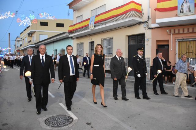 Procesión de la Patrona de La Algaida la Virgen del Rosario en sus fiestas patronales