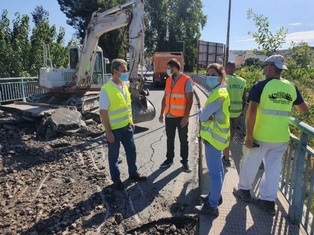 Fomento inicia las obras de mejora de la seguridad vial en la travesía de acceso a Archena