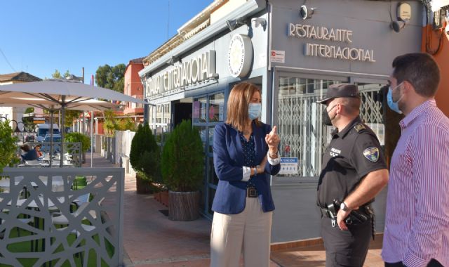 Patricia Fernández: 'Archena mantendrá la ampliación de terrazas de los establecimientos hosteleros mientras no se restituya la situación pre pandemia'