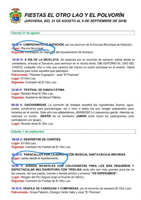Los socialistas Archena denuncian que 'el PP se está cargando las fiestas de ´El Polvorín´'