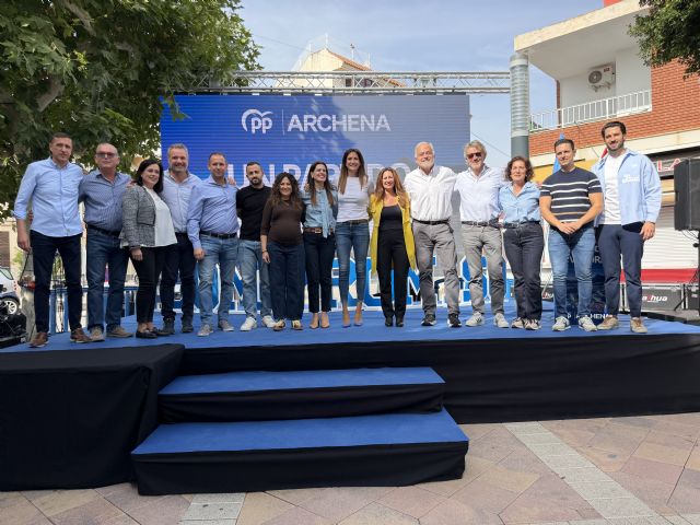 Patricia Fernández reúne a mil afiliados y simpatizantes del PP de Archena en una demostración de unidad ante la cita electoral nacional
