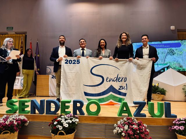 Archena recibe un nuevo distintivo 'Sendero Azul Saludable Balneario de Archena'