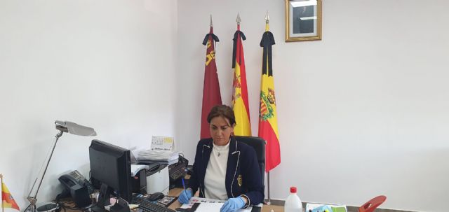 La alcaldesa de Archena solicita al Gobierno de España, a través del presidente de la Región, material de protección frente al COVID-19 para la policía local