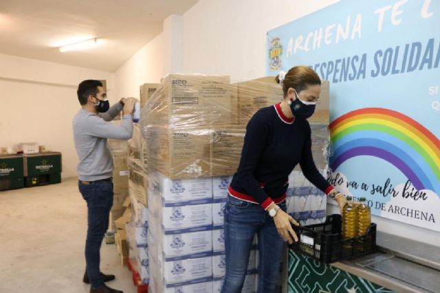 La Despensa Solidaria de Archena se recarga con 10.000 kilos más de alimentos