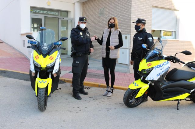 El Ayuntamiento de Archena incorpora dos nuevas motos a la flota de vehículos de la Policía Local