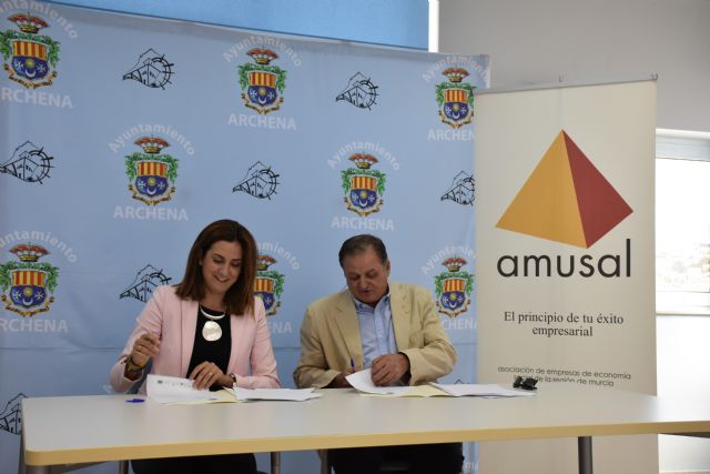 Convenio con Amusal para promocionar en Archena la economía social, fomentar el empleo y el desarrollo económico del municipio