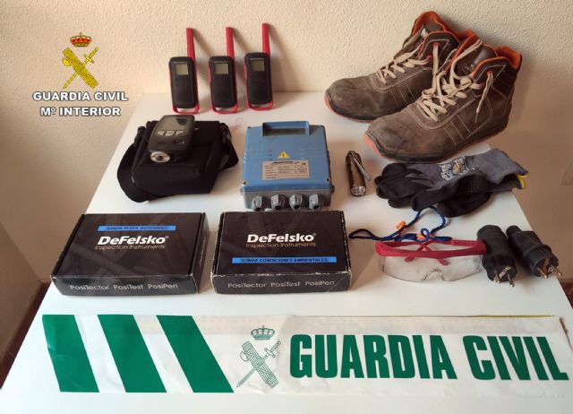 La Guardia Civil detiene en Archena al presunto autor del robo de herramientas, maquinaria y combustible