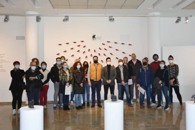 Clausurada la exposición del escultor Palazón Cascales 'Sincronías' que ha permanecido tres meses  en el Museo de Archena