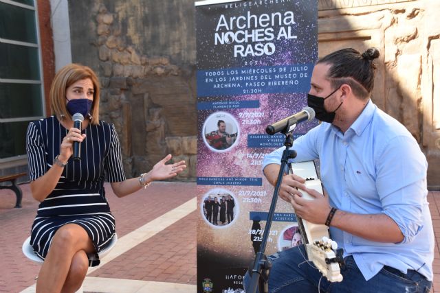 Patricia Fernández presenta la II Edición de 'Noches al Raso', 'un escaparate perfecto' para proteger y dinamizar el sector cultural en Archena
